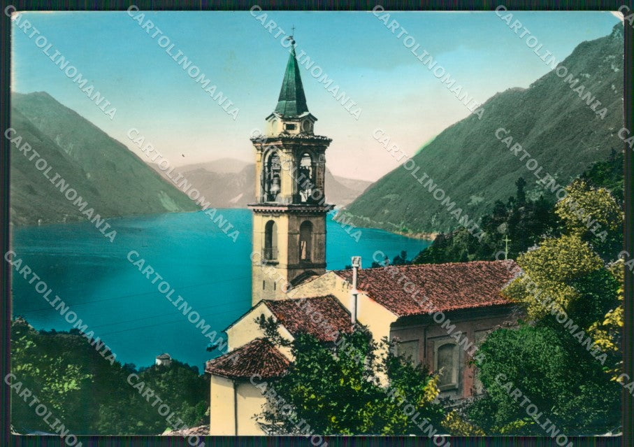 Como Valsolda Oria Lago di Lugano PIEGA Foto FG cartolina KB3089 – fronte