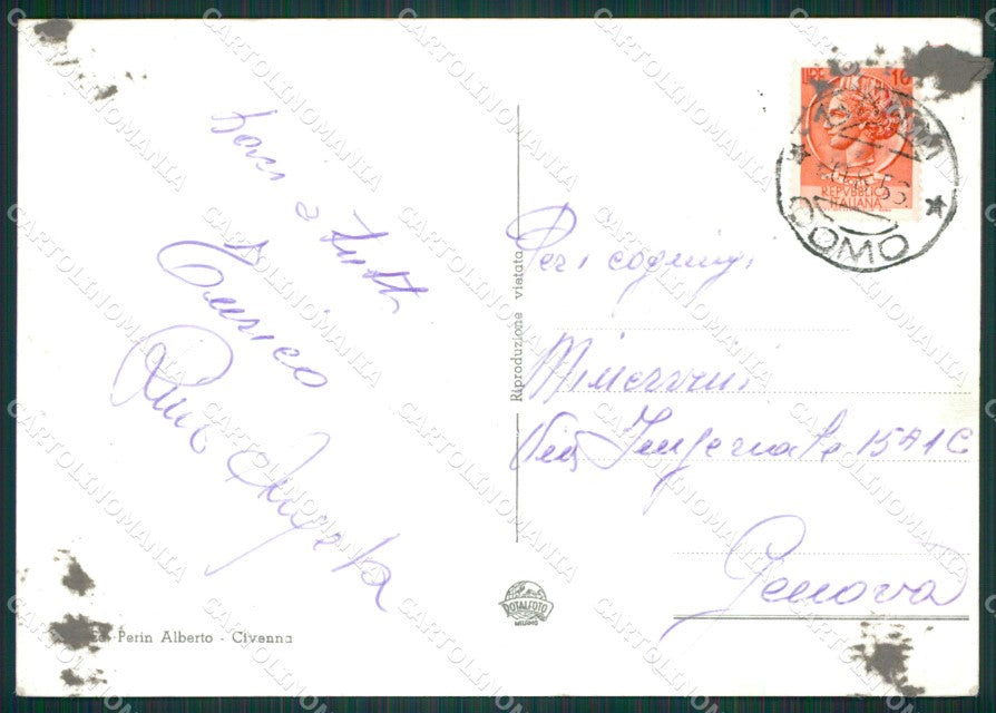 Como Magreglio Lago di Grigne Foto FG cartolina KB3092 – retro