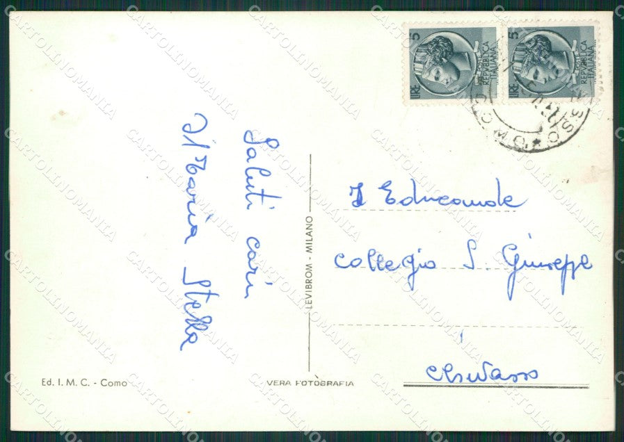 Como Brunate Lago di Como Foto FG cartolina KB3098 – retro