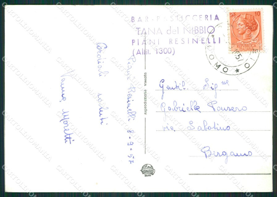 Lecco Piani Resinelli Foto FG cartolina KB3099 – retro