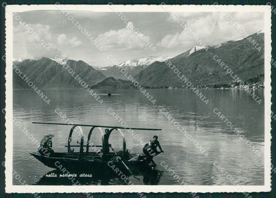 Como Bellagio Lago di Como Barca STRAPPINO Foto FG cartolina KB3107 – fronte