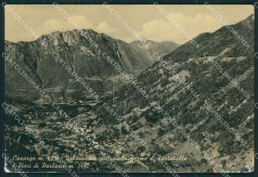 Lecco Casargo Pizzi di Parlasco Terme di Tartavalle FG cartolina KB3110 – fronte
