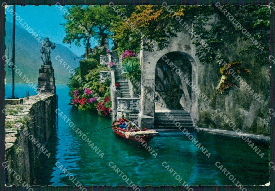 Como Punta Balbianello Lago di Como Barca Foto FG cartolina KB3111 – fronte