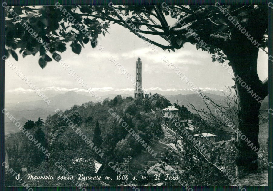 Como Brunate San Maurizio Faro Foto FG cartolina KB3114 – fronte