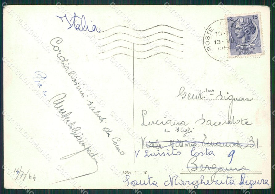 Como Città lago di Villa Olmo PIEGHINE Foto FG cartolina KB3121 – retro