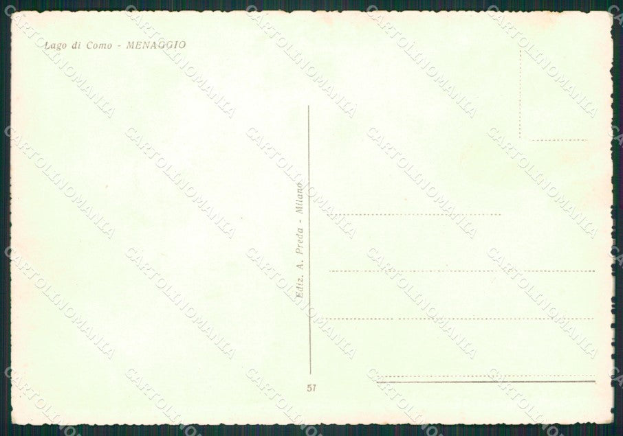 Como Menaggio Lago di Como Foto FG cartolina KB3129 – retro