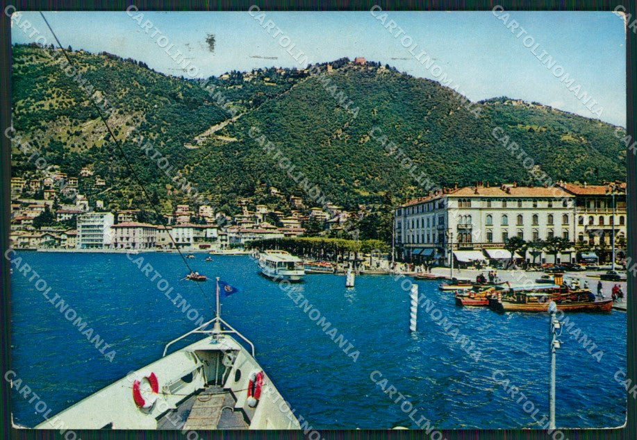 Como Città Lago di Barche FG cartolina KB3141 – fronte