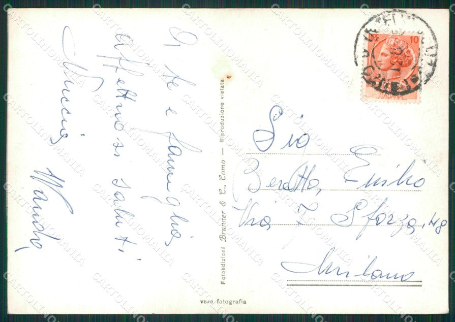 Como Brunate Lago di Como Foto FG cartolina KB3151 – retro