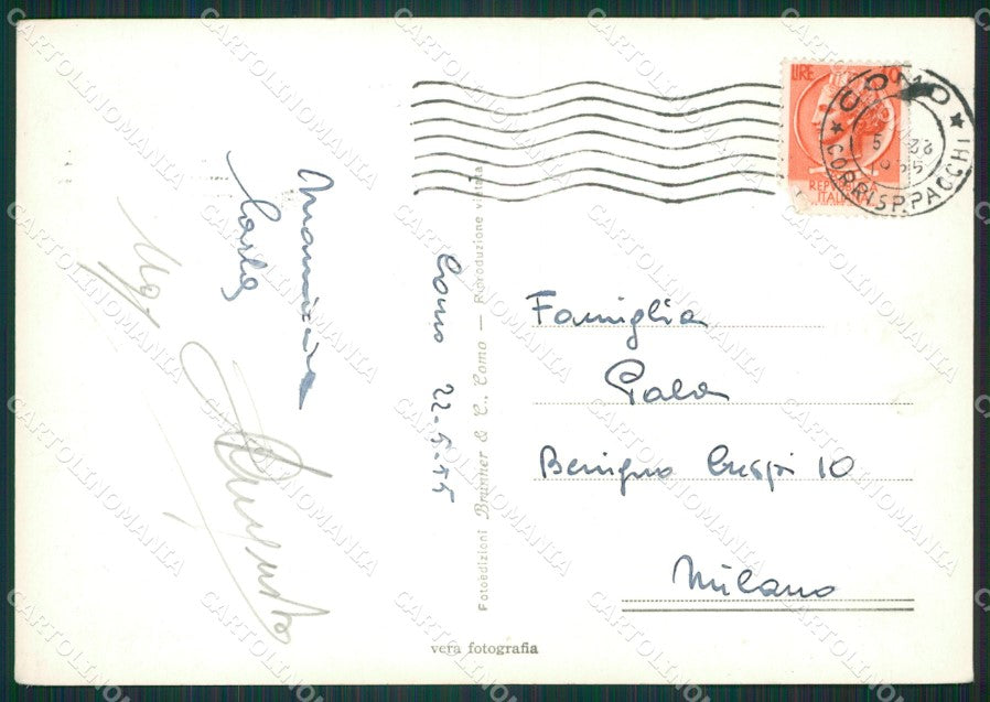 Como Brunate Lago di Como Foto FG cartolina KB3161 – retro