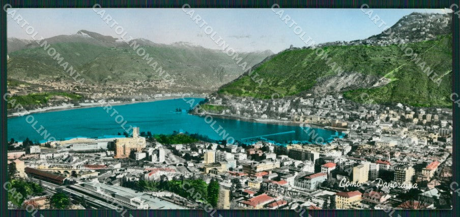 Como Città Lago di PIEGHINE Foto Mini cartolina KB3163 – fronte