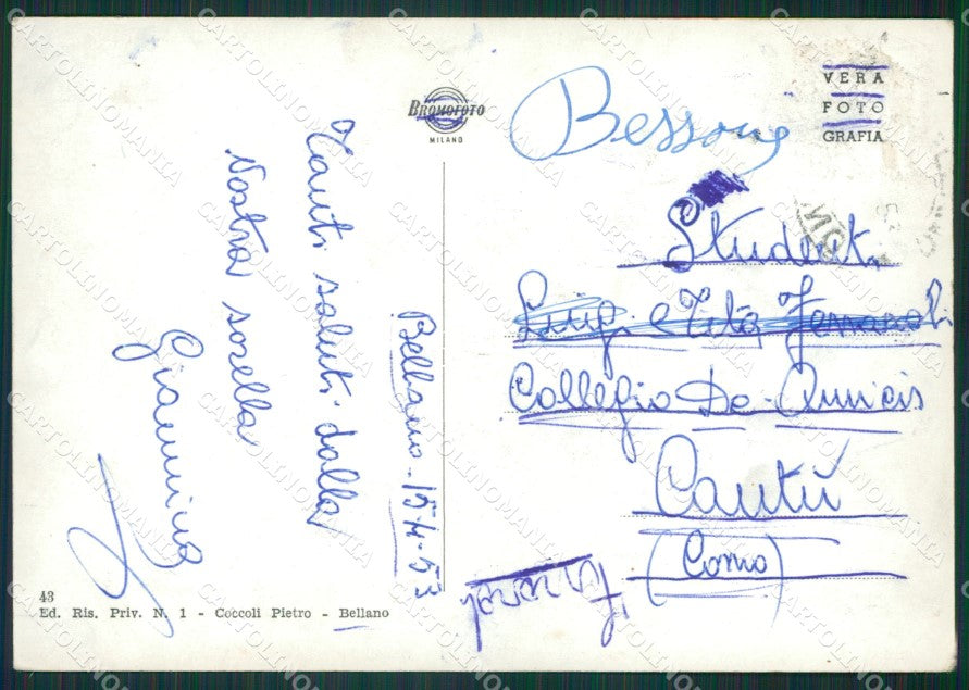 Lecco Bellano Orrido Foto FG cartolina KB3178 – retro
