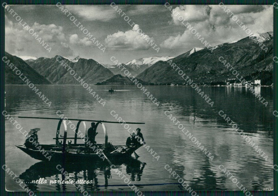 Como Menaggio Lago di Como Barca Foto FG cartolina KB3200 – fronte