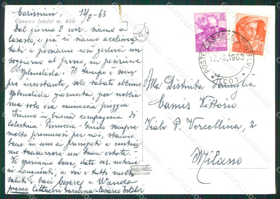 Como Casasco d'Intelvi Foto FG cartolina KB3201 – retro