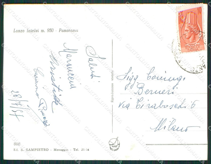 Como Lanzo d'Intelvi Foto FG cartolina KB3203 – retro