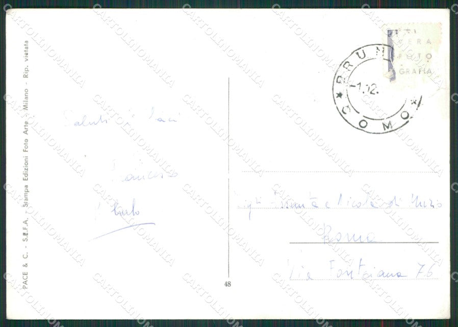 Como Brunate Foto FG cartolina KB3210 – retro