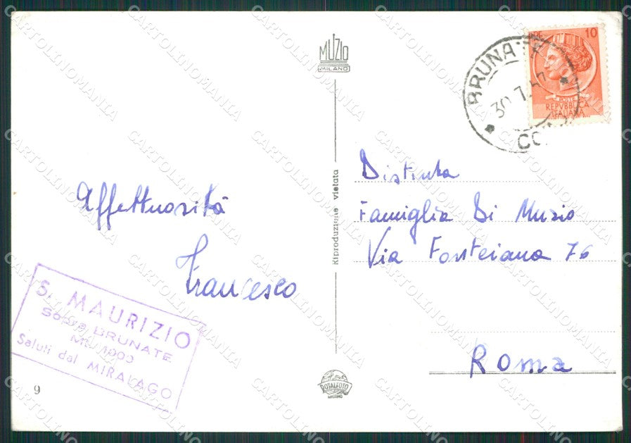 Como Brunate San Maurizio Foto FG cartolina KB3211 – retro