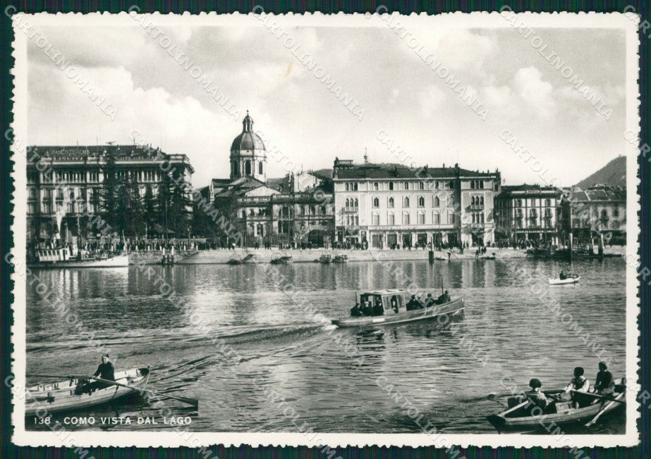 Como Città Lago di Barche Foto FG cartolina KB3214 – fronte