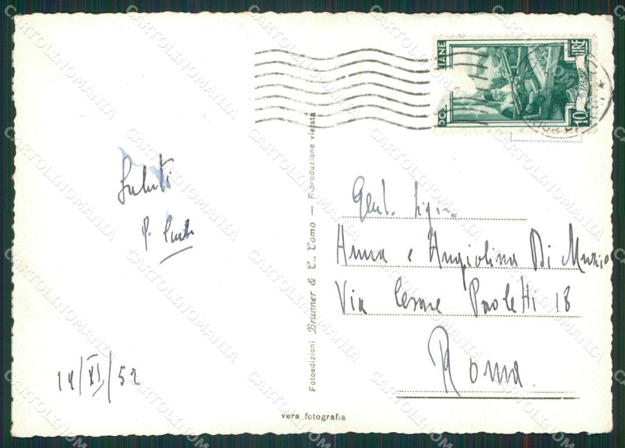 Como Griante Cadenabbia Lago di Como Foto FG cartolina KB3215 – retro