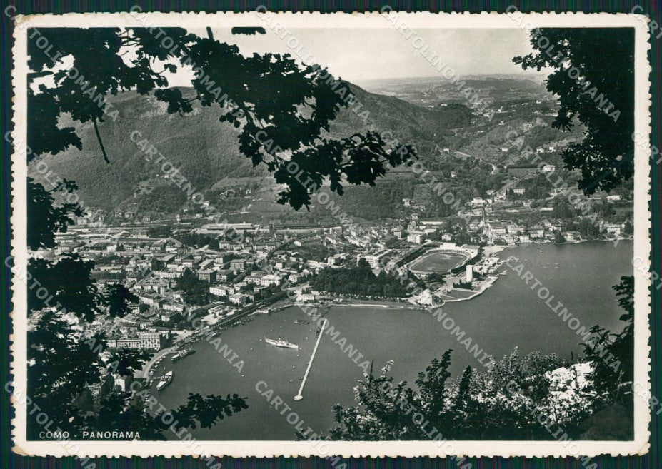 Como Città Lago di Stadio PIEGA Foto FG cartolina KB3223 – fronte