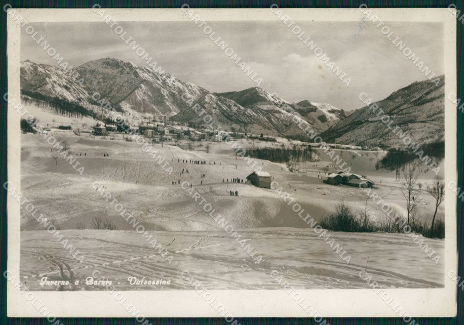 Lecco Barzio Nevicata Sci COLLA ABRASA Foto FG cartolina KB3229 – fronte