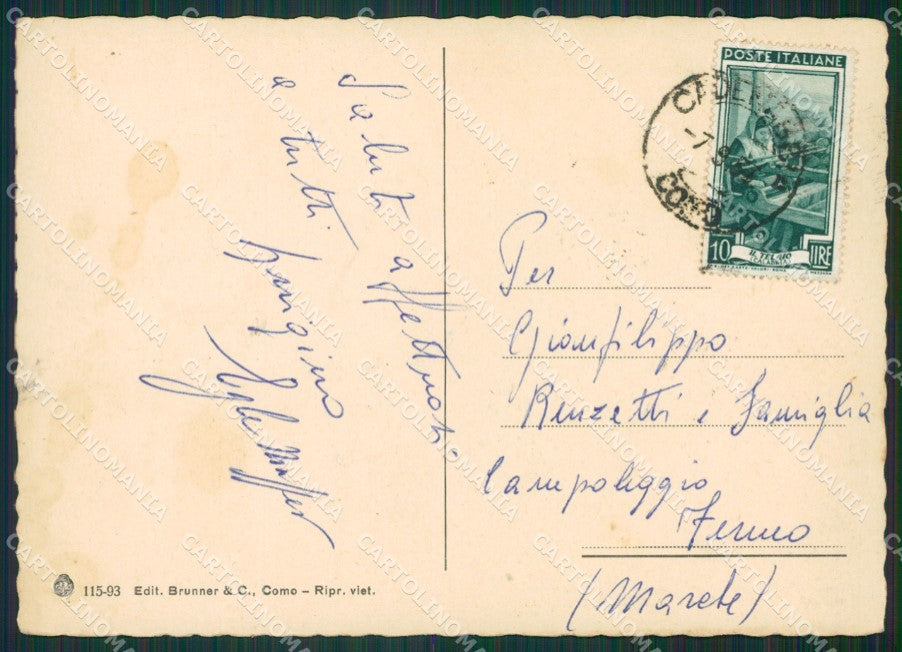 Como Bellagio Lago di Como FG cartolina KB3231 – retro