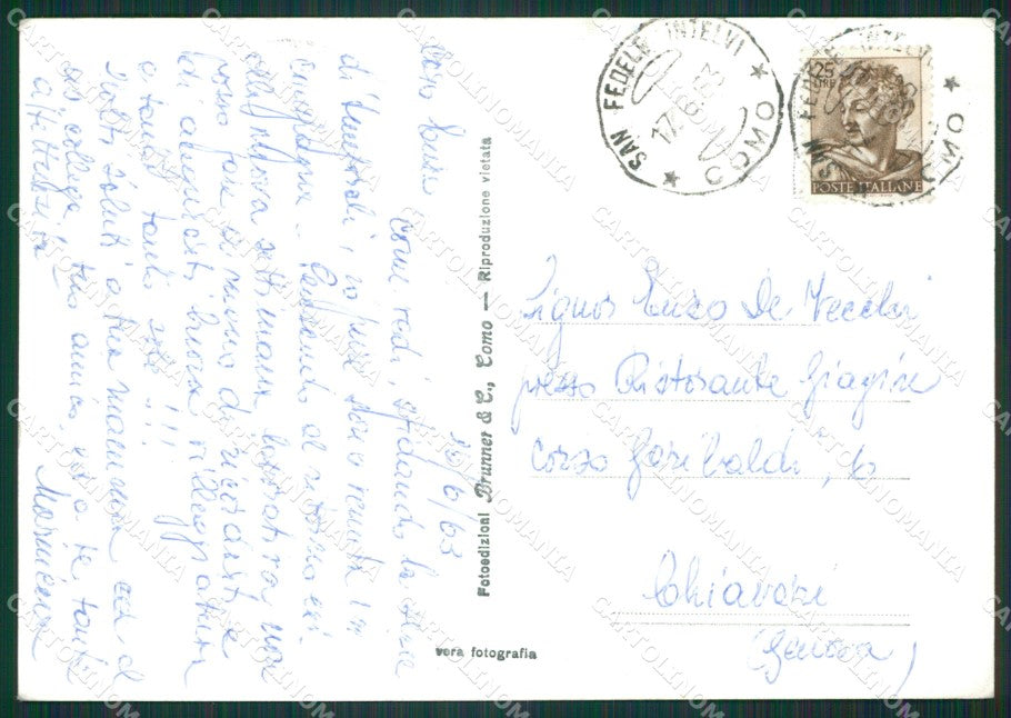 Como San Fedele d'Intelvi Foto FG cartolina KB3243 – retro