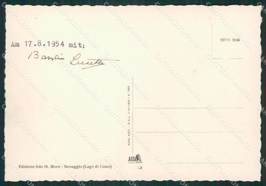 Como Bellagio Lago di Como FG cartolina KB3247 – retro