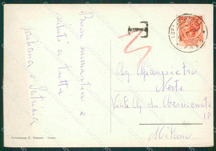 Como Inverigo Orrido PIEGHINE Foto FG cartolina KB3252 – retro