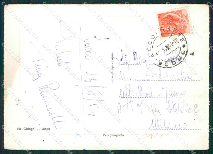 Lecco Lago di Como Resegone FORI Foto FG cartolina KB3254 – retro
