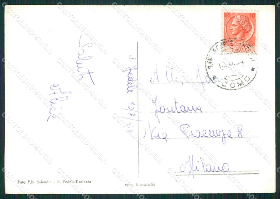 Como San Fedele d'Intelvi Foto FG cartolina KB3256 – retro