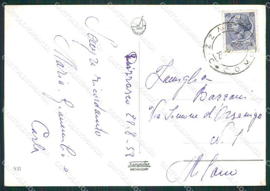 Como Dizzasco Castiglione San Fedele Foto FG cartolina KB3263 – retro