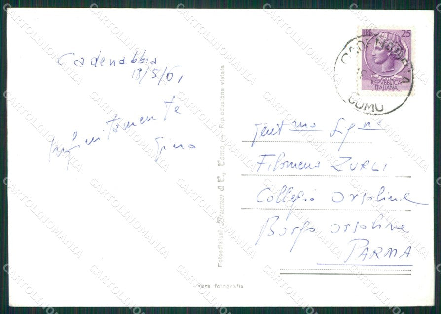 Como Tremezzo Villa Carlotta Lago di Como Foto FG cartolina KB3269 – retro