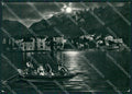 Como Lago di Chiaro di Luna Barca Promessi Sposi Foto FG cartolina KB3272 – fronte