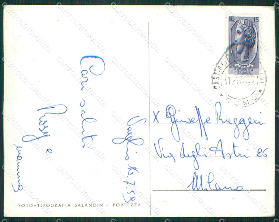 Como Lago di Grigna e Grignetta Foto FG cartolina KB3276 – retro