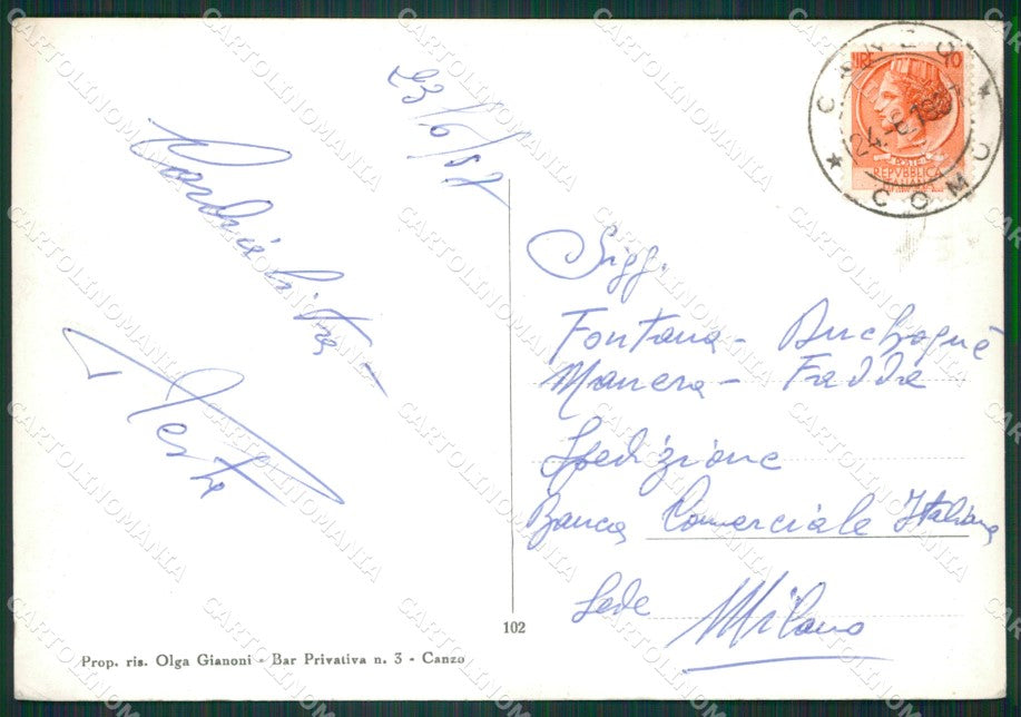 Como Canzo Corni di Grigna Foto FG cartolina KB3278 – retro