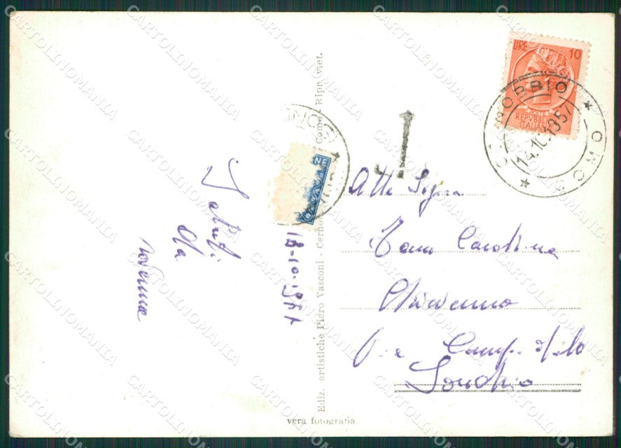 Como Cernobbio Brunate Lago di Como Foto FG cartolina KB3284 – retro