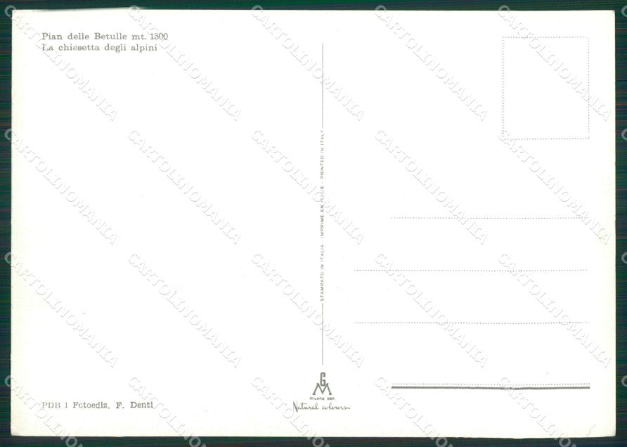 Lecco Margno Pian delle Betulle Foto FG cartolina KB3297 – retro
