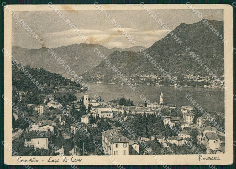 Como Cernobbio Lago di Como MACCHIE PIEGHINA FG cartolina KB3312 – fronte