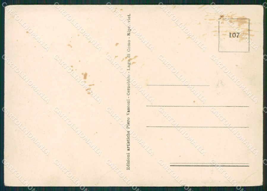 Como Cernobbio Lago di Como MACCHIE PIEGHINA FG cartolina KB3312 – retro