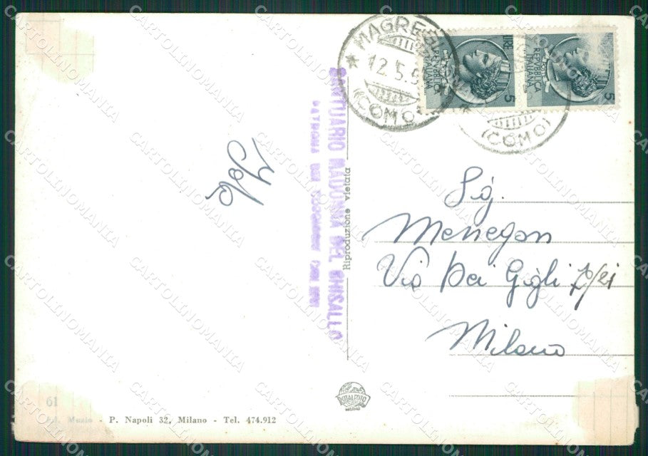 Como Magreglio Madonna del Ghisallo Auto Foto FG cartolina KB3316 – retro