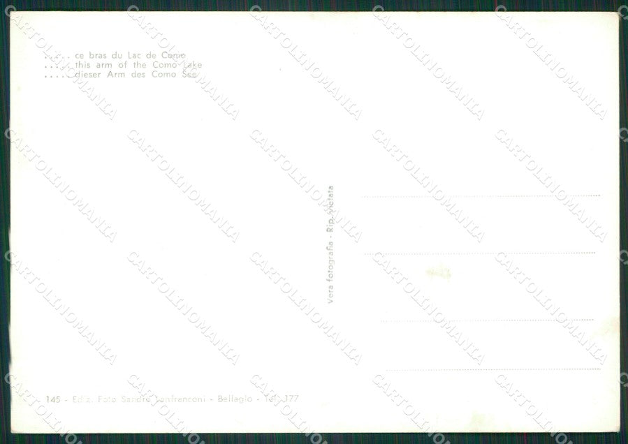 Como Città Lago di Foto FG cartolina KB3327 – retro
