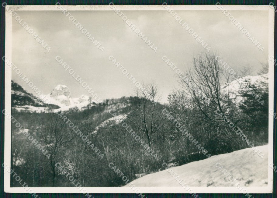 Como Canzo Corni di Nevicata PIEGHINA Foto FG cartolina KB3329 – fronte