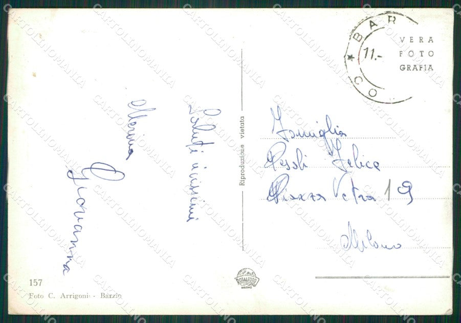 Lecco Barzio PIEGHINA Foto FG cartolina KB3330 – retro