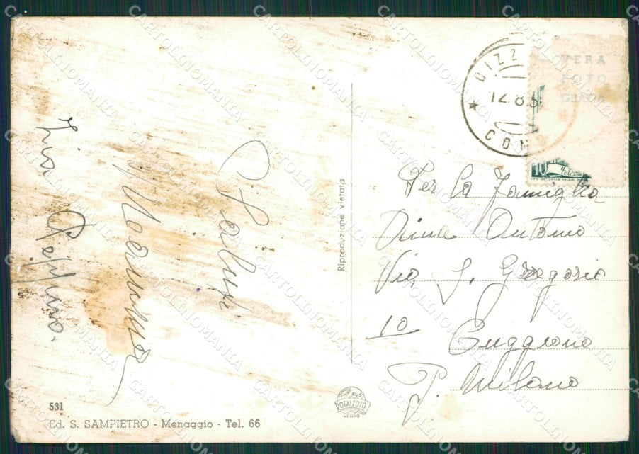 Como Dizzasco Castiglione San Fedele PIEGHE Foto FG cartolina KB3336 – retro