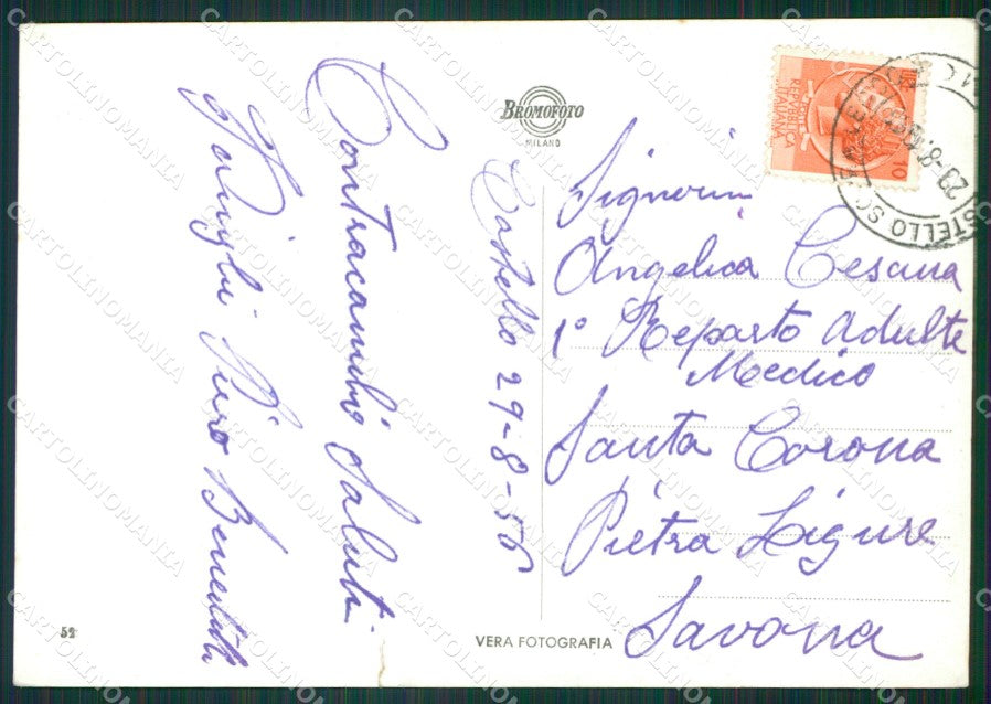 Lecco Lago di Barche SRAPPINO Foto FG cartolina KB3344 – retro