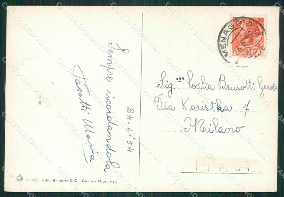 Como Griante Cadenabbia Menaggio Lago di Como Foto FG cartolina KB3349 – retro