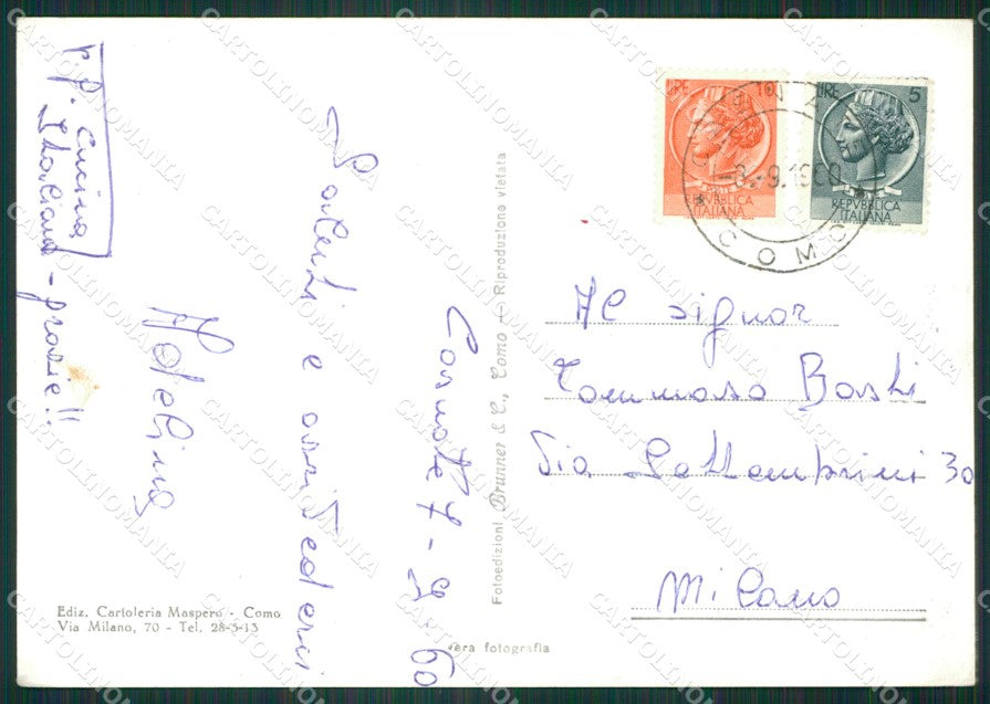 Como Città Lago di Villa Olmo Foto FG cartolina KB3361 – retro