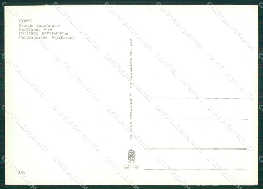 Como Città Lago di Battello Foto FG cartolina KB3369 – retro