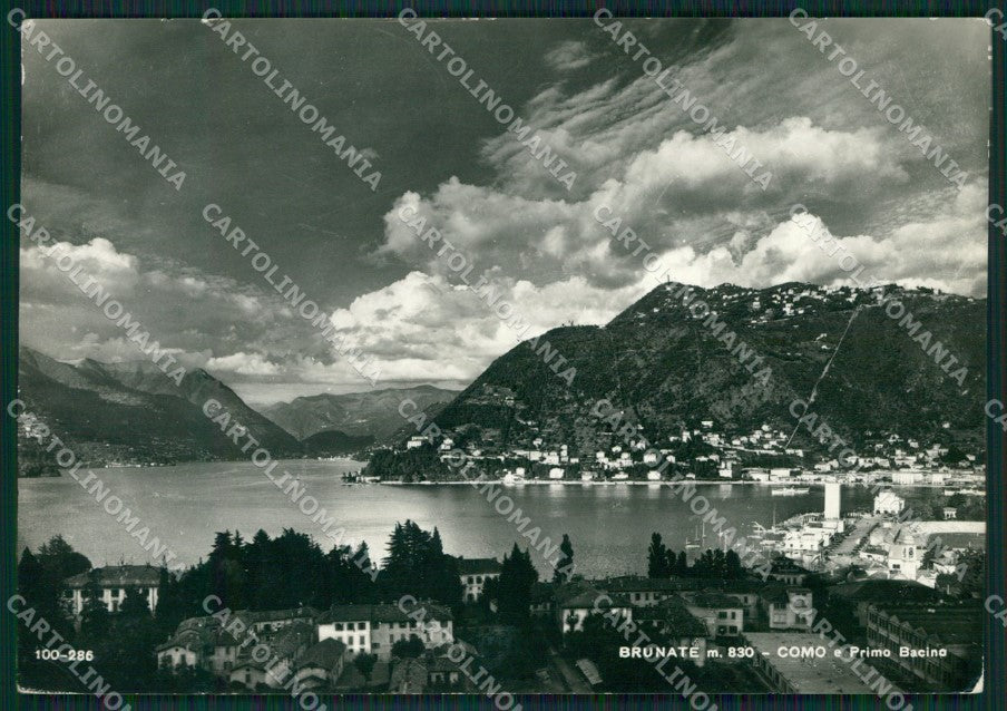 Como Brunate Lago di Como PIEGA Foto FG cartolina KB3371 – fronte