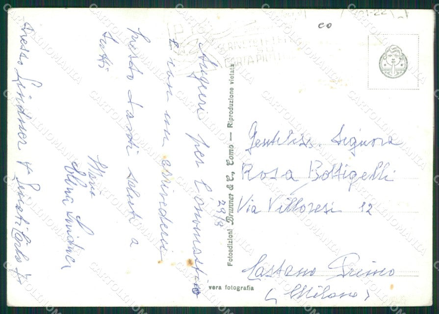 Como Città Lago di Foto FG cartolina KB3388 – retro